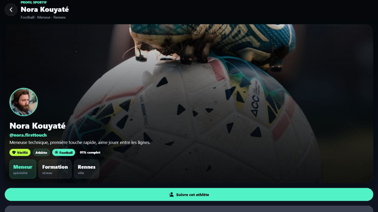 Athlete profile in Trinde